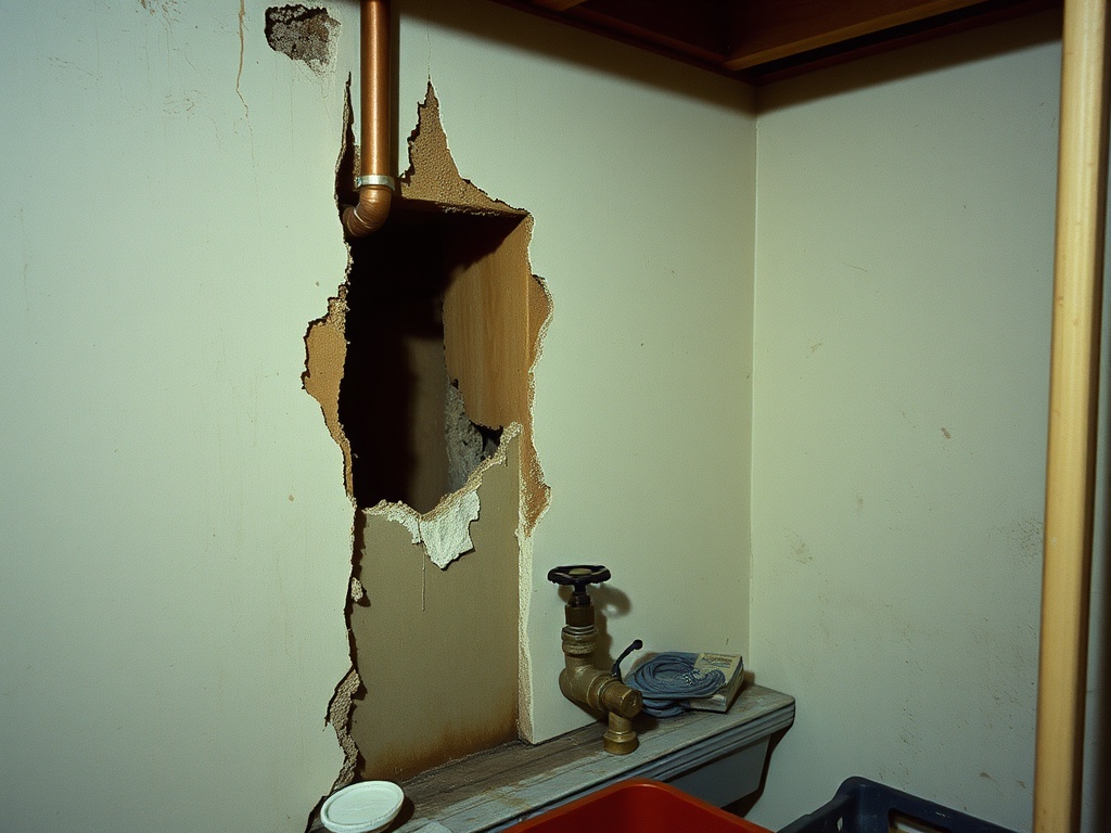 Gateway team working on a Allstate burst pipe water damage claim