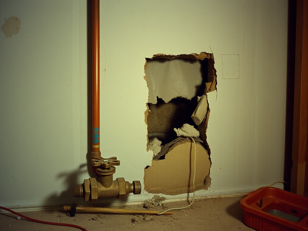 Gateway team working on a Nationwide burst pipe water damage claim
