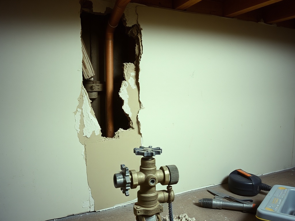 Gateway team working on a Progressive burst pipe water damage claim