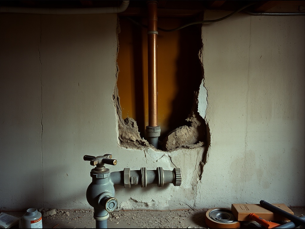 Gateway team working on a Travelers burst pipe water damage claim