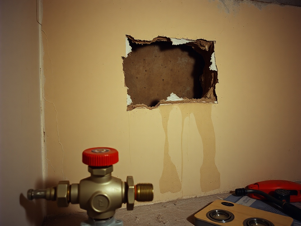 Gateway team working on a USAA burst pipe water damage claim