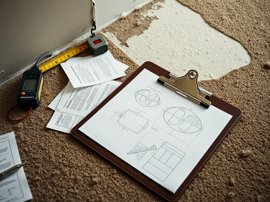 Gateway working on a Progressive water or mold claim in St. Charles
