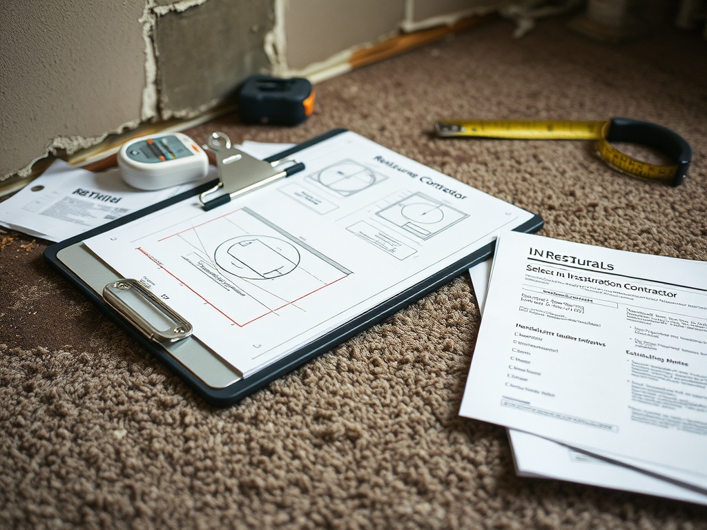 Gateway working on a State Farm water or mold claim in St. Charles