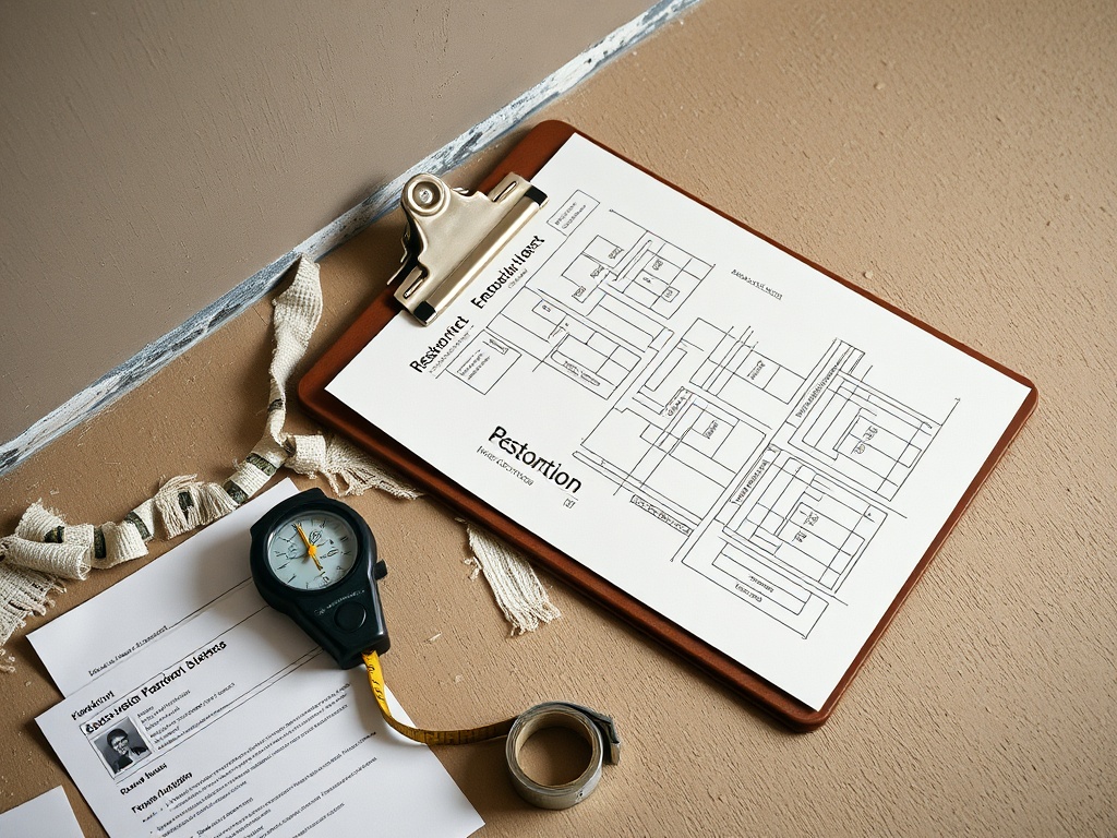 Restoration scope documentation for American Family Insurance water and mold claims