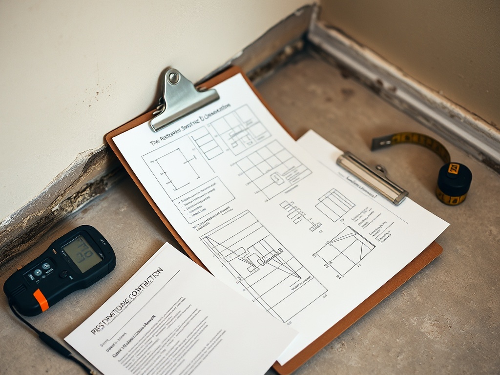 Restoration scope documentation for Progressive water and mold claims