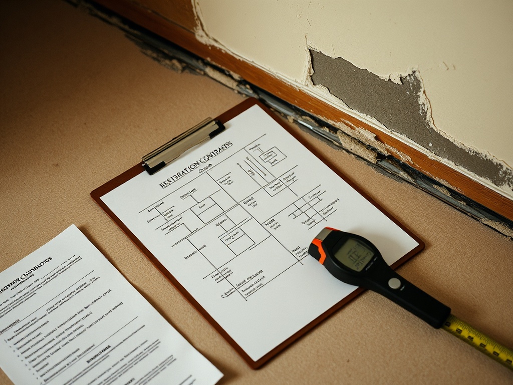 Restoration scope documentation for USAA water and mold claims