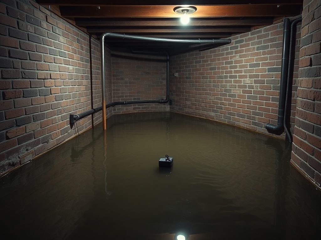 Gateway Basement Flooding Cleanup crew working on a Allstate claim