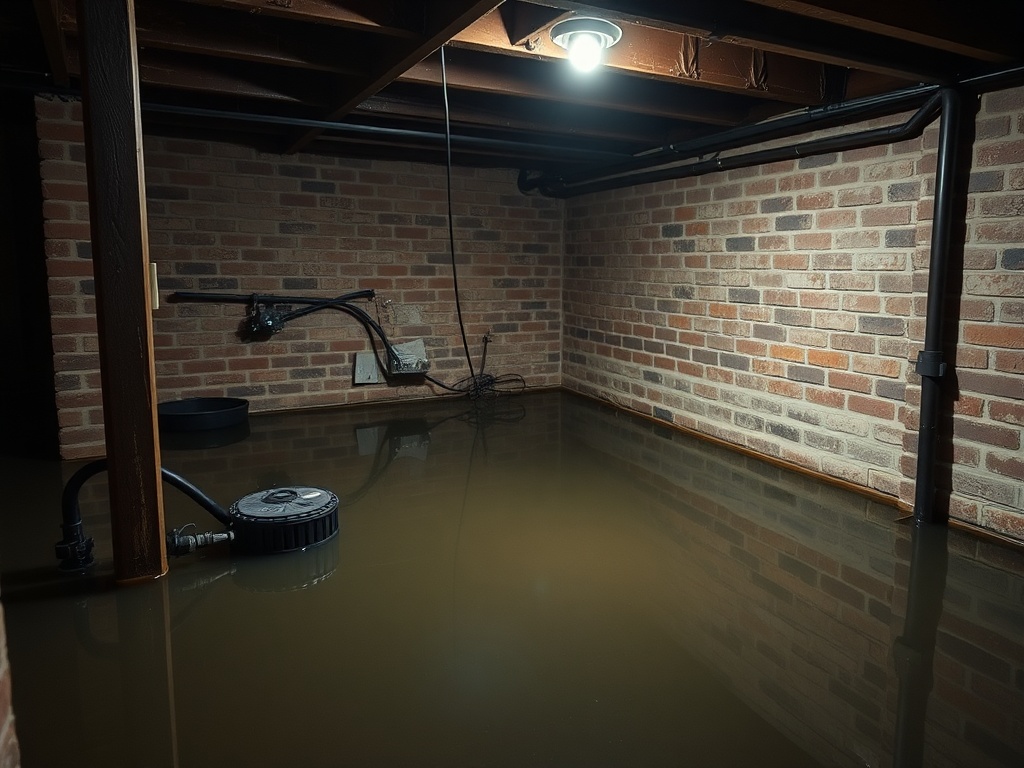 Gateway Basement Flooding Cleanup crew working on a American Family Insurance claim