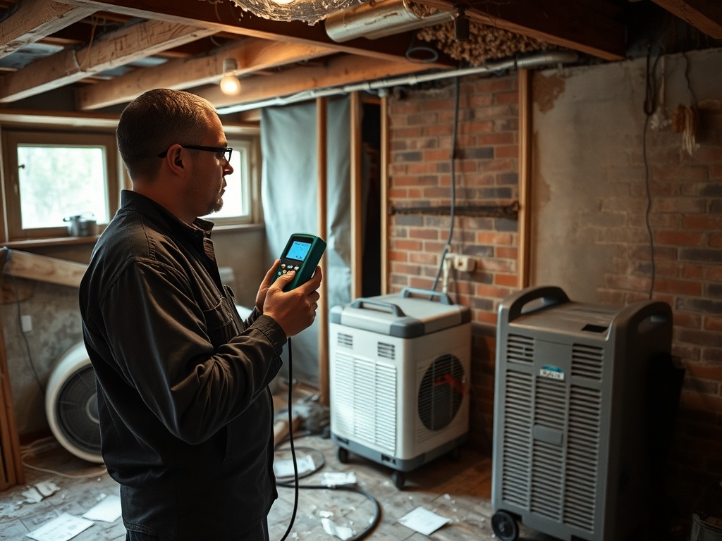 Gateway Water Damage Restoration crew working on a American Family Insurance claim