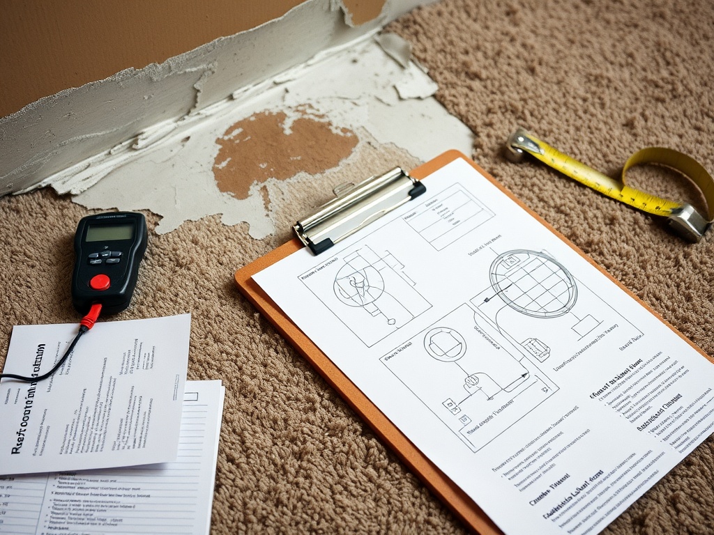 Gateway Water and Mold Insurance Claims crew working on a Erie Insurance claim
