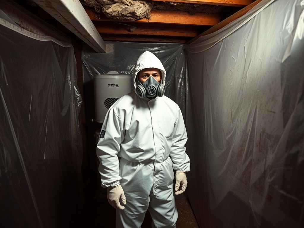 Gateway Mold Remediation crew working on a Erie Insurance claim