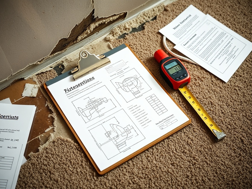 Gateway Water and Mold Insurance Claims crew working on a Liberty Mutual claim