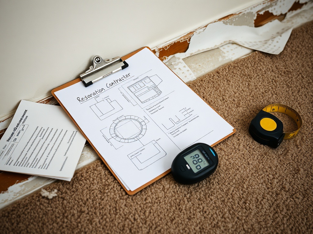 Gateway Water and Mold Insurance Claims crew working on a Nationwide claim