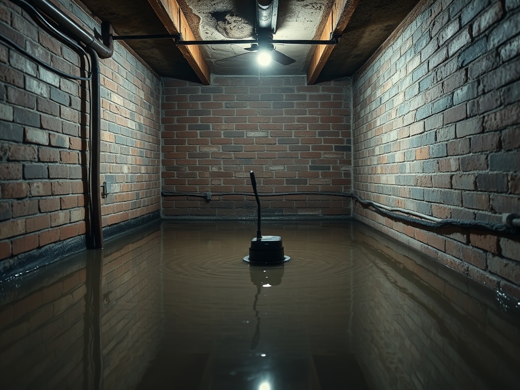 Gateway Basement Flooding Cleanup crew working on a USAA claim