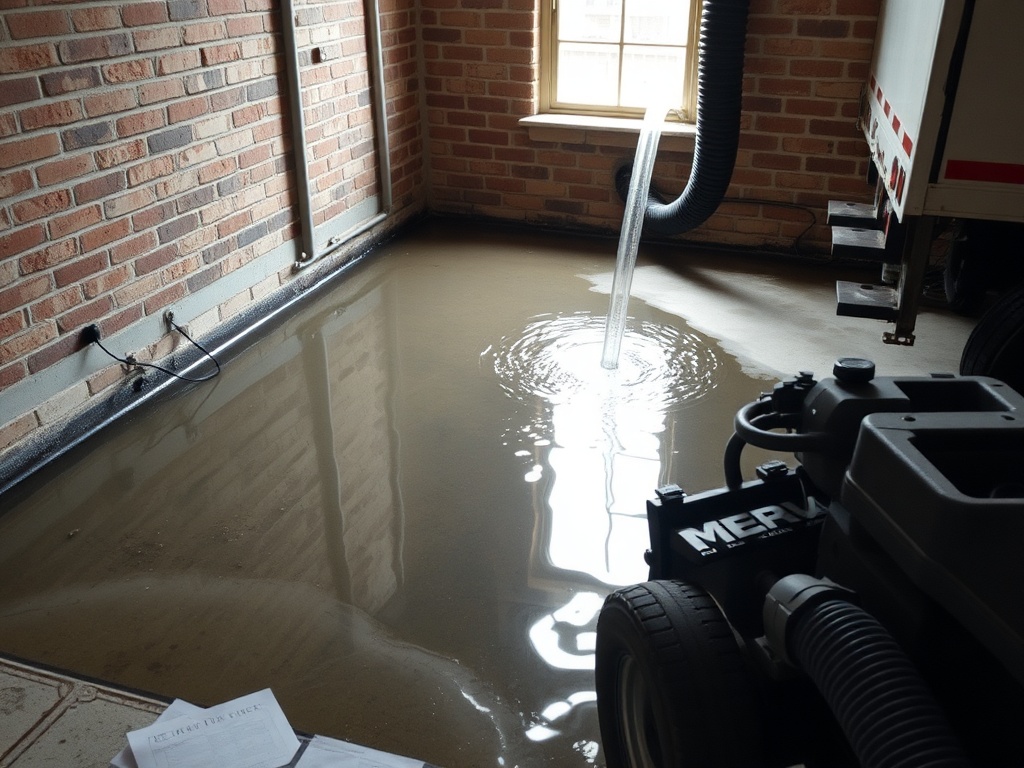 Gateway Emergency Water Extraction crew working on a USAA claim