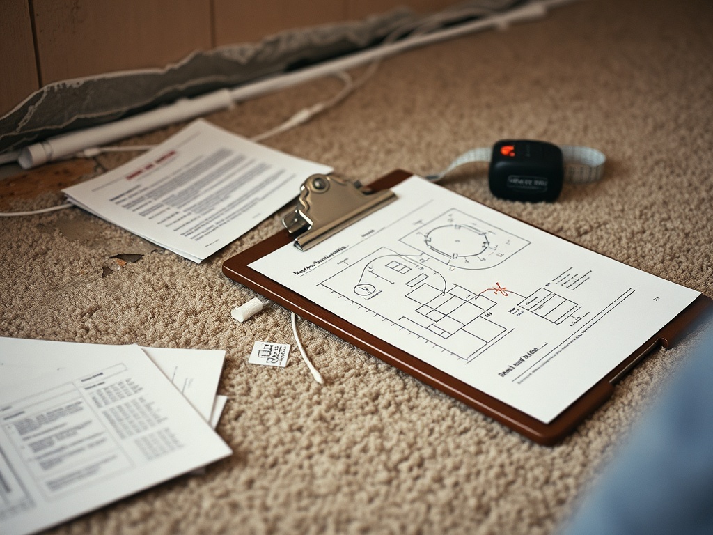 Gateway Water and Mold Insurance Claims crew working on a USAA claim