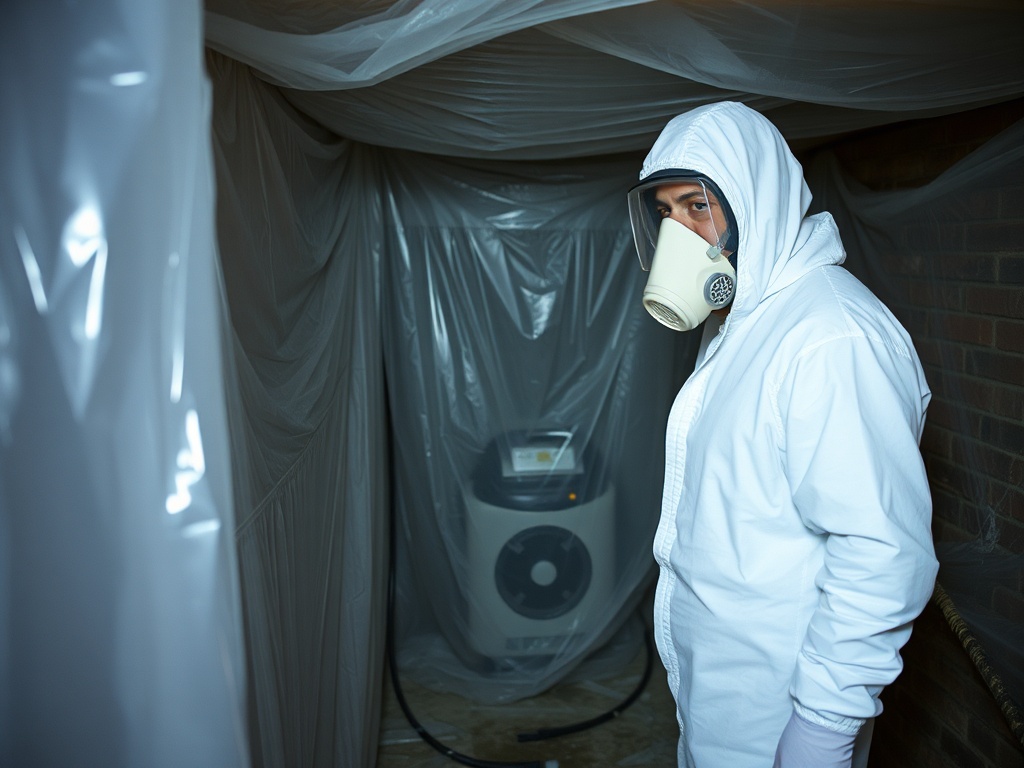 Gateway Mold Remediation crew working on a USAA claim