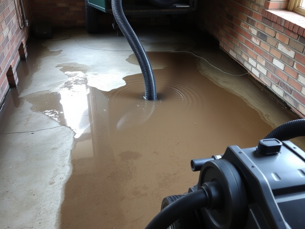 Gateway Emergency Water Extraction crew working in a Belleville, IL home