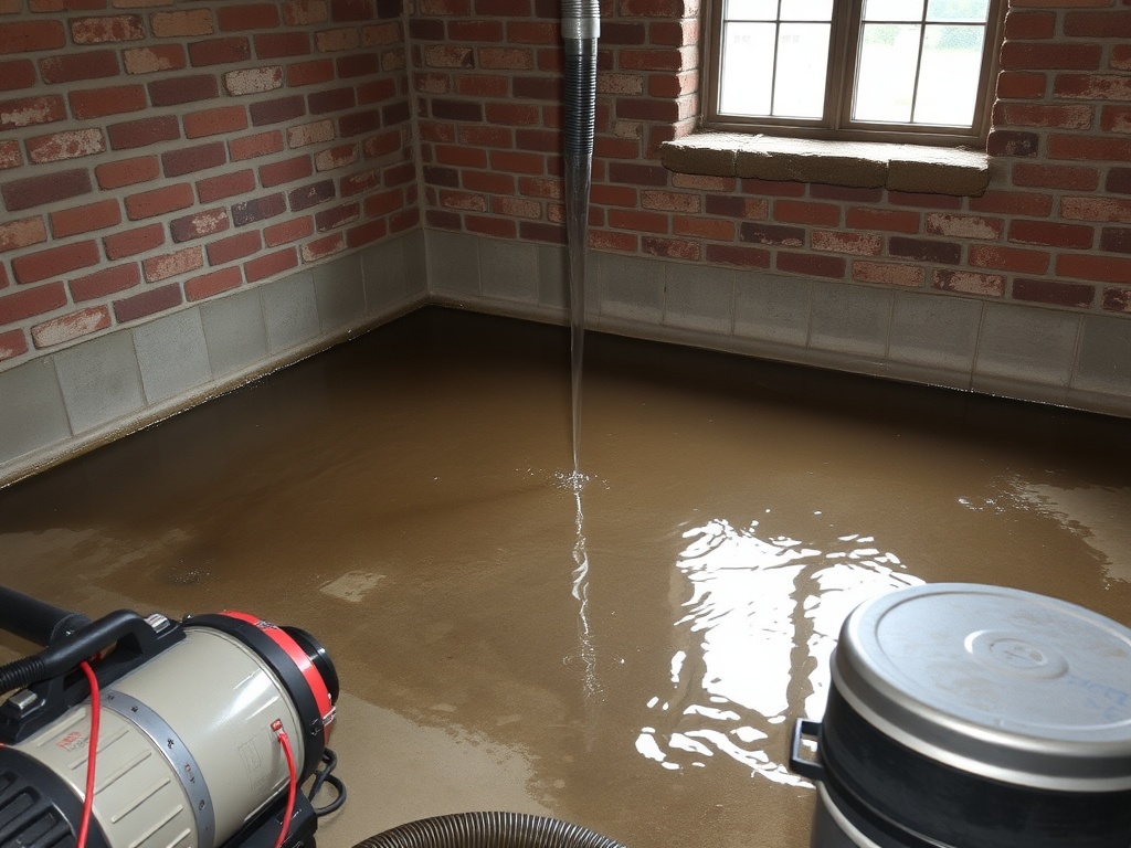 Gateway Emergency Water Extraction crew working in a Bethalto, IL home