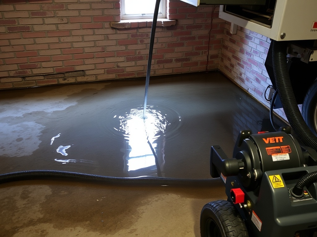 Gateway Emergency Water Extraction crew working in a Godfrey, IL home
