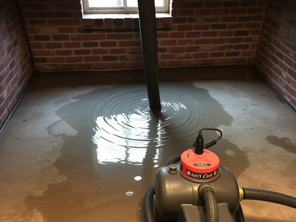 Gateway Emergency Water Extraction crew working in a Jerseyville, IL home