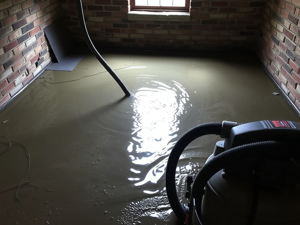 Gateway Emergency Water Extraction crew working in a Wood River, IL home