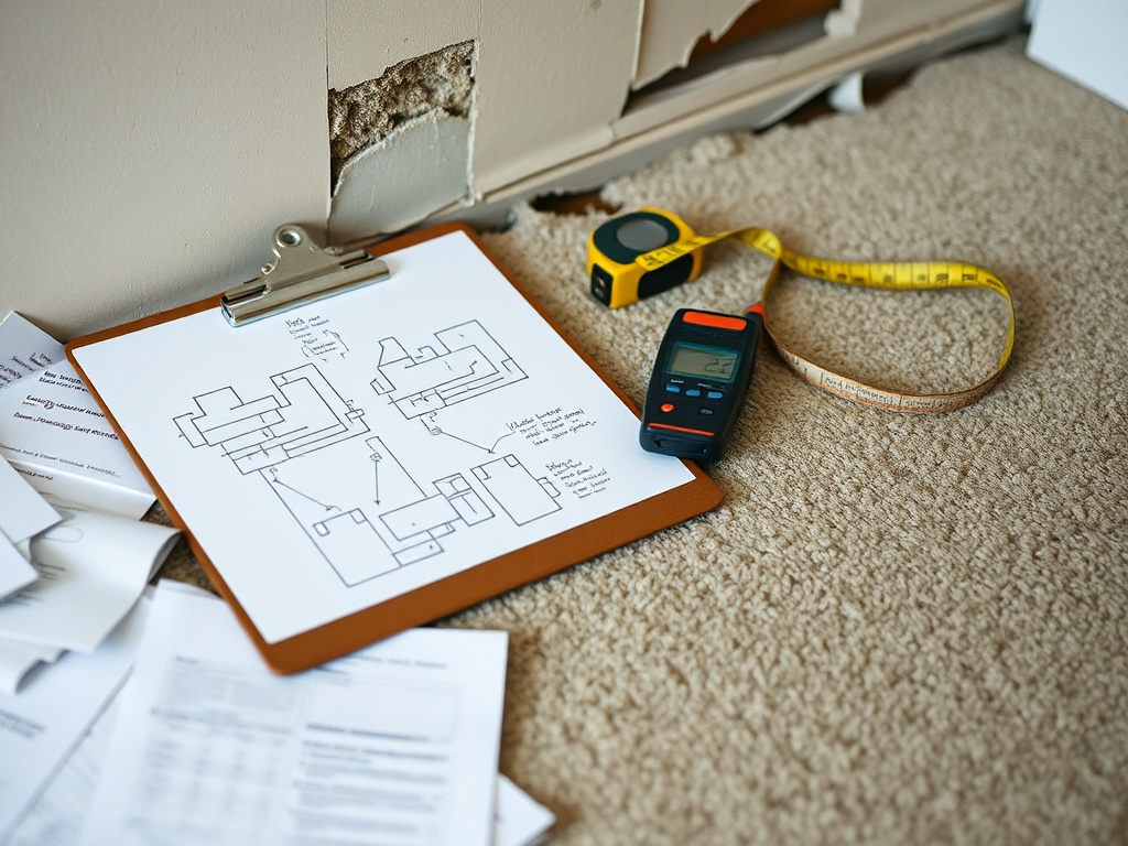 Gateway Water and Mold Insurance Claims crew working in a Affton, MO home