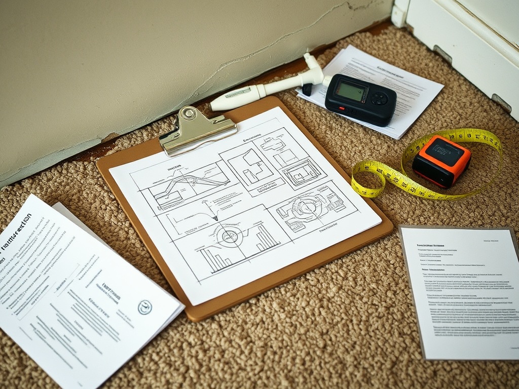 Gateway Water and Mold Insurance Claims crew working in a Alton, IL home