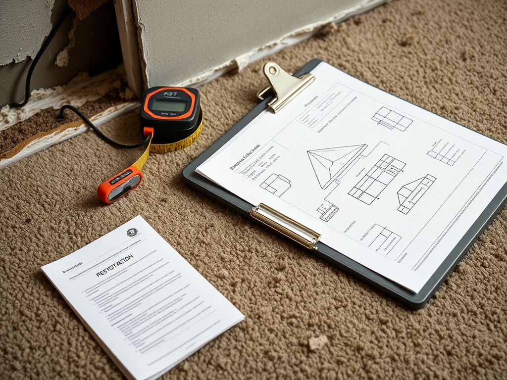Gateway Water and Mold Insurance Claims crew working in a Collinsville, IL home