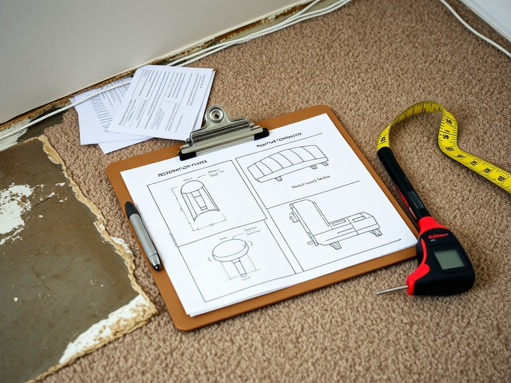 Gateway Water and Mold Insurance Claims crew working in a Edwardsville, IL home