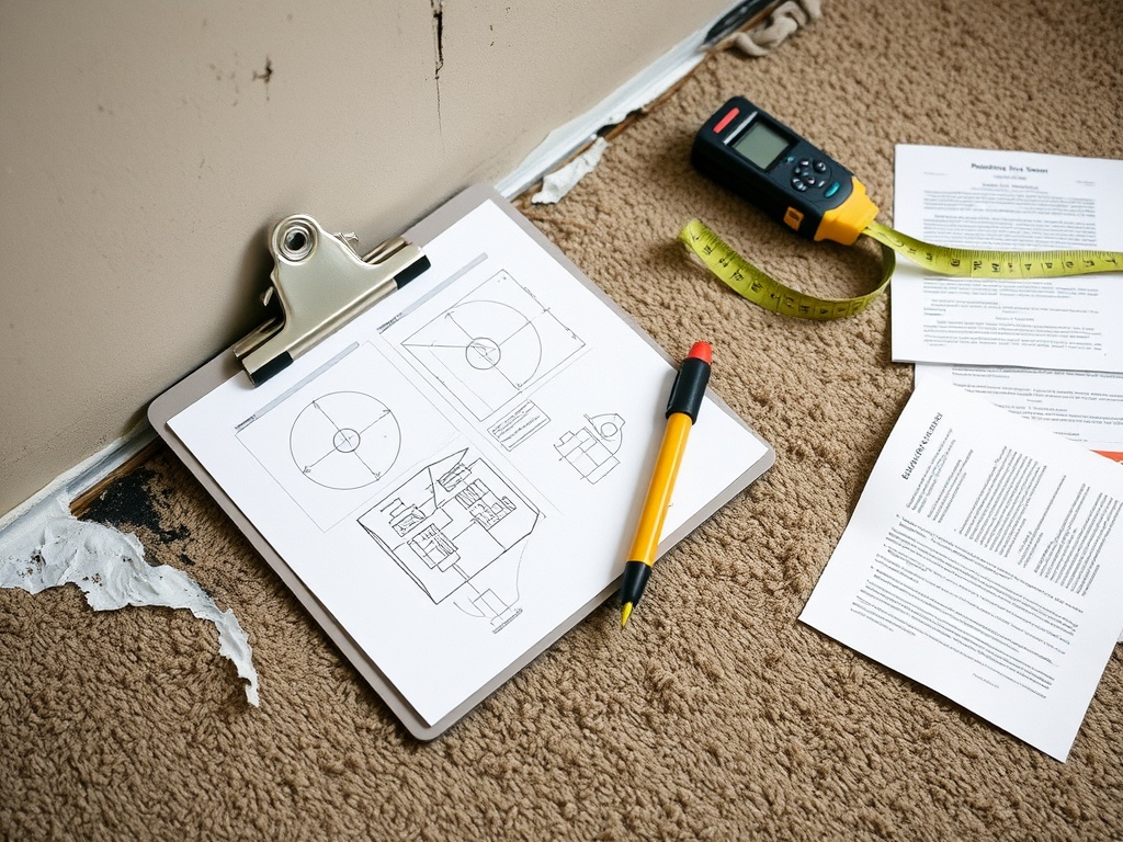 Gateway Water and Mold Insurance Claims crew working in a Godfrey, IL home