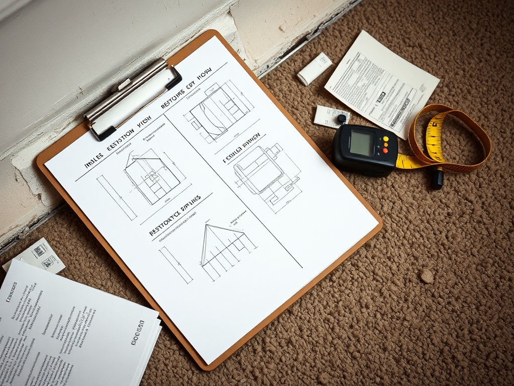 Gateway Water and Mold Insurance Claims crew working in a Granite City, IL home