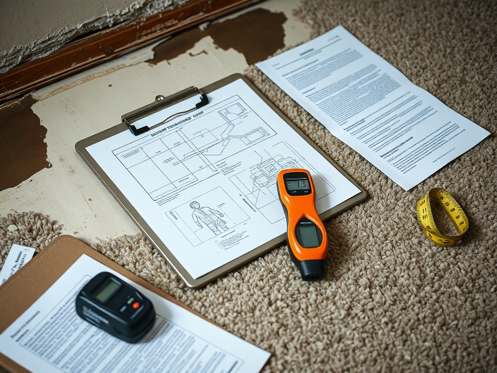 Gateway Water and Mold Insurance Claims crew working in a Wood River, IL home