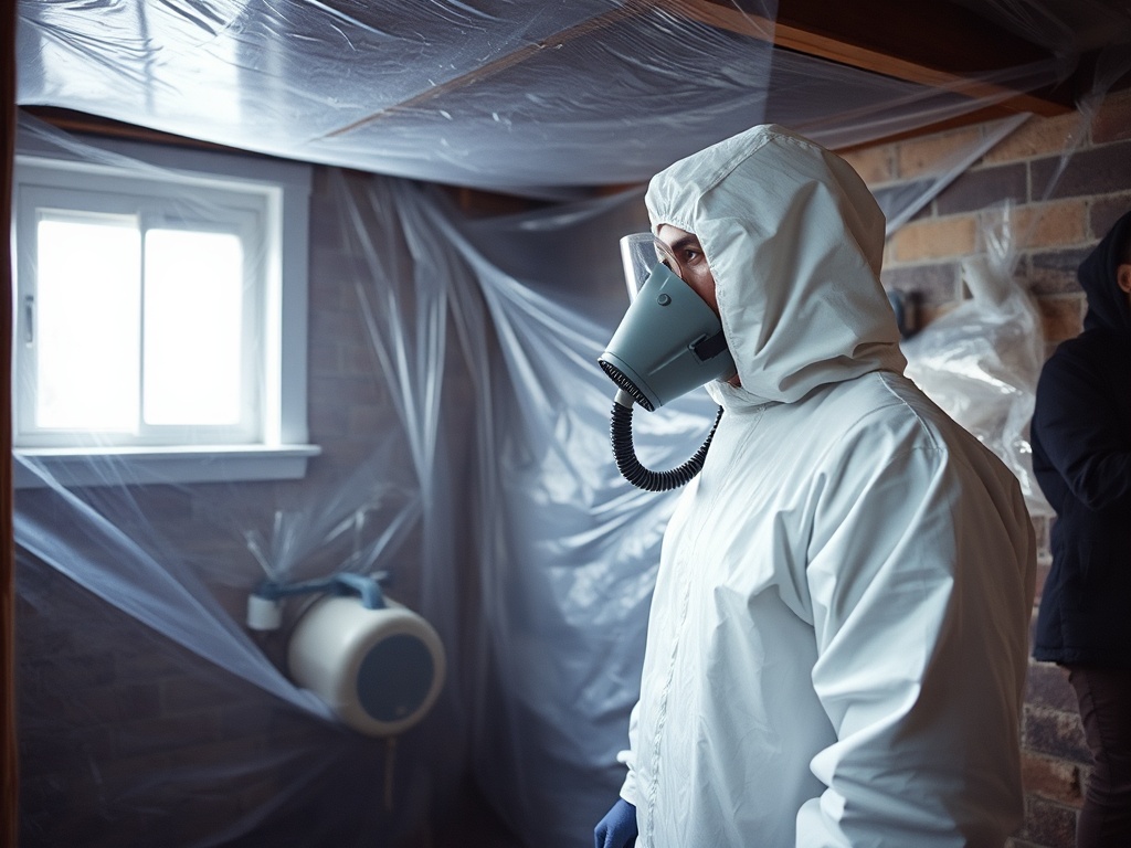Gateway Mold Remediation crew working in a Alton, IL home