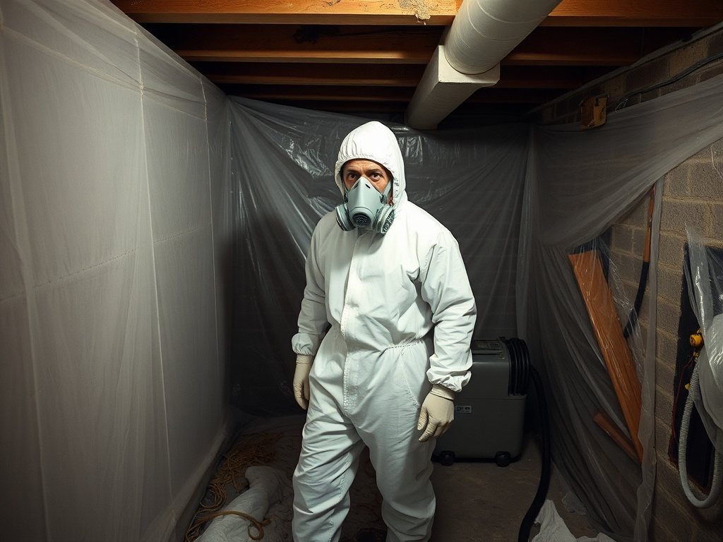Gateway Mold Remediation crew working in a Fairview Heights, IL home