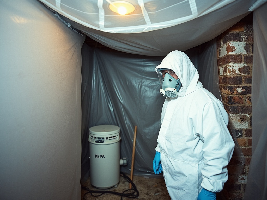 Gateway Mold Remediation crew working in a Jerseyville, IL home