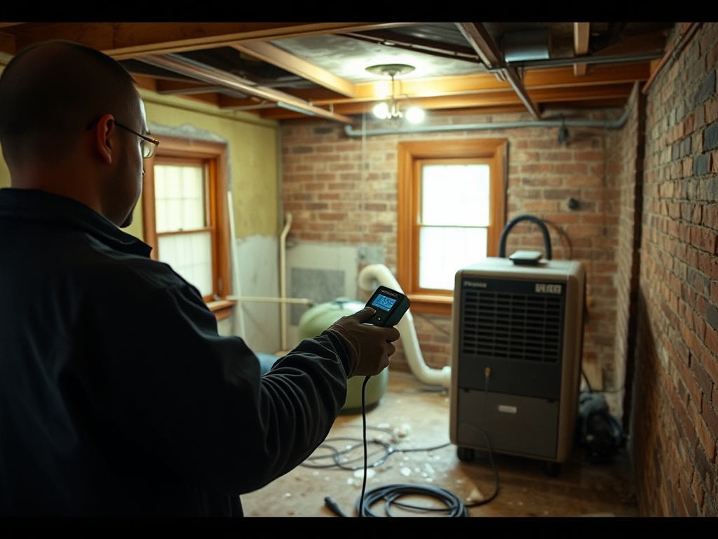 Gateway Water Damage Restoration crew working in a Alton, IL home
