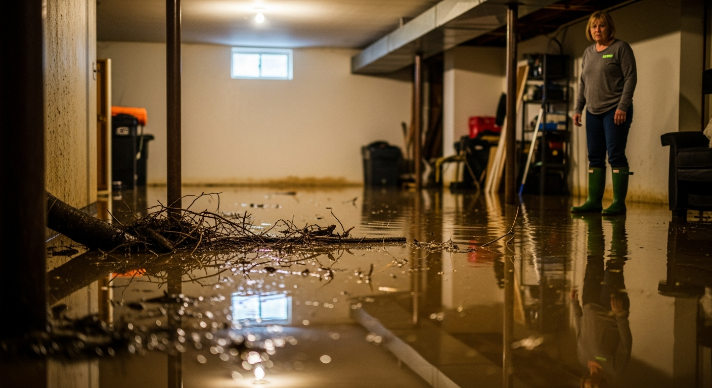 Godfrey, IL's Mature Trees: Preventing Spring Basement Flooding from Sewer Line Root Intrusion